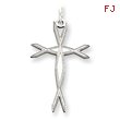 Sterling Silver Laser Designed Cross Pendant