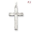 Sterling Silver Laser Designed Cross Pendant