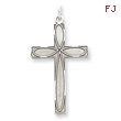 Sterling Silver Laser Designed Cross Pendant