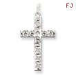 Sterling Silver Laser Designed Cross Pendant