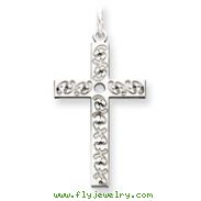 Sterling Silver Laser Designed Cross Pendant