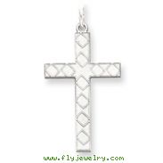 Sterling Silver Laser Designed Cross Pendant