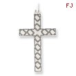 Sterling Silver Laser Designed Cross Pendant