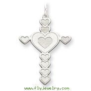 Sterling Silver Laser Designed Cross Pendant