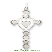 Sterling Silver Laser Designed Cross Pendant