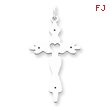 Sterling Silver Laser Designed Cross Pendant