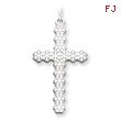 Sterling Silver Laser Designed Cross Pendant