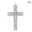 Sterling Silver Laser Designed Cross Pendant