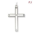 Sterling Silver Laser Designed Cross Pendant