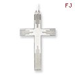 Sterling Silver Laser Designed Cross Pendant