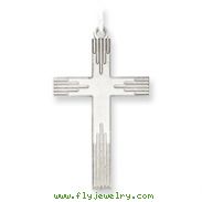 Sterling Silver Laser Designed Cross Pendant