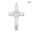 Sterling Silver Laser Designed Cross Pendant