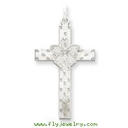 Sterling Silver Laser Designed Cross Pendant