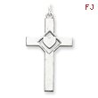 Sterling Silver Laser Designed Cross Pendant