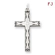 Sterling Silver Laser Designed Cross Pendant