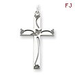 Sterling Silver Laser Designed Cross Pendant