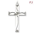 Sterling Silver Laser Designed Cross Pendant