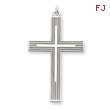 Sterling Silver Laser Designed Cross Pendant