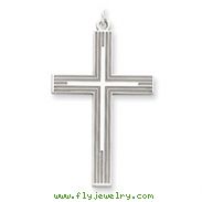 Sterling Silver Laser Designed Cross Pendant