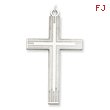 Sterling Silver Laser Designed Cross Pendant