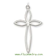 Sterling Silver Laser Designed Cross Pendant