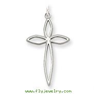 Sterling Silver Laser Designed Cross Pendant