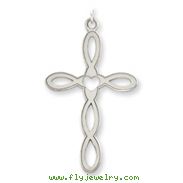 Sterling Silver Laser Designed Cross Pendant