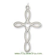 Sterling Silver Laser Designed Cross Pendant