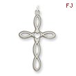 Sterling Silver Laser Designed Cross Pendant
