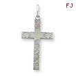 Sterling Silver Laser Designed Cross Pendant