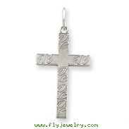 Sterling Silver Laser Designed Cross Pendant