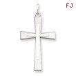 Sterling Silver Laser Designed Cross Pendant