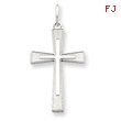 Sterling Silver Laser Designed Cross Pendant