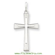 Sterling Silver Laser Designed Cross Pendant