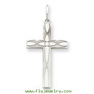 Sterling Silver Laser Designed Cross Pendant