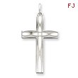 Sterling Silver Laser Designed Cross Pendant