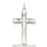 Sterling Silver Laser Designed Cross Pendant