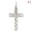 Sterling Silver Laser Designed Cross Pendant