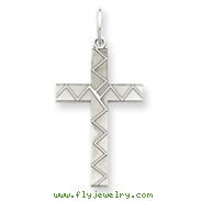 Sterling Silver Laser Designed Cross Pendant