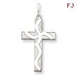 Sterling Silver Laser Designed Cross Pendant