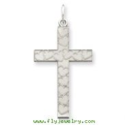 Sterling Silver Laser Designed Cross Pendant