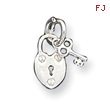 Sterling Silver Lock & Key Charm