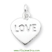 Sterling Silver Love Heart Charm