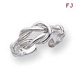 Sterling Silver Love Knot Toe Ring