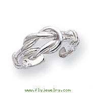 Sterling Silver Love Knot Toe Ring