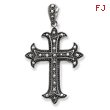 Sterling Silver Marcasite Cross Pendant