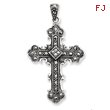 Sterling Silver Marcasite Cross Pendant