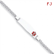 Sterling Silver Medical ID Curb Link Bracelet