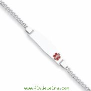 Sterling Silver Medical ID Curb Link Bracelet