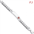 Sterling Silver Medical ID Curb Link Bracelet